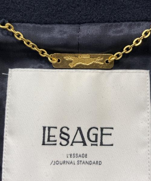 journal standard L'essage（ジャーナルスタンダード レサージュ）journal standard L'essage (ジャーナルスタンダード レサージュ) MANTECOトップビーバースタンドショートコート ブラック サイズ:FREEの古着・服飾アイテム