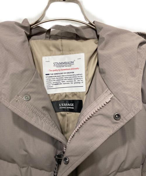 journal standard L'essage（ジャーナルスタンダード レサージュ）journal standard L'essage (ジャーナルスタンダード レサージュ) 【STAMMBAUM】*LESSAGEショートダウンコート ベージュ サイズ:FREEの古着・服飾アイテム