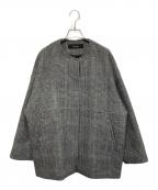JOURNAL STANDARDジャーナルスタンダード）の古着「スーパー140ビーバーノーカラーショートコート」｜グレー