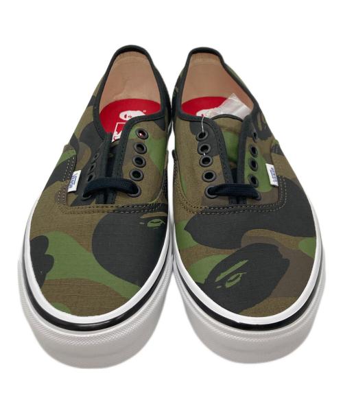 VANS（ヴァンズ）VANS (ヴァンズ) A BATHING APE (ア ベイシング エイプ) 1st オーセンティック グリーン サイズ:27ｃｍ 未使用品の古着・服飾アイテム