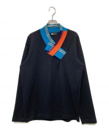 KOLOR（カラー）の古着「ビック鹿の子プルオーバー」｜ブラック