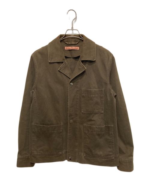 Acne studios（アクネ ストゥディオス）Acne studios (アクネ ストゥディオス) ワークジャケット ブラウン サイズ:46の古着・服飾アイテム