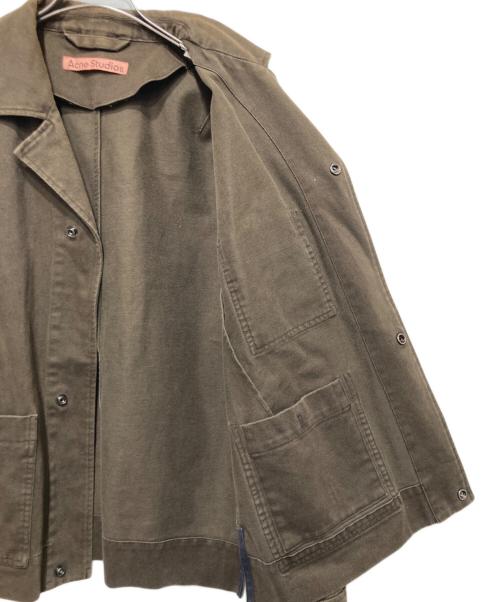 Acne studios（アクネ ストゥディオス）Acne studios (アクネ ストゥディオス) ワークジャケット ブラウン サイズ:46の古着・服飾アイテム