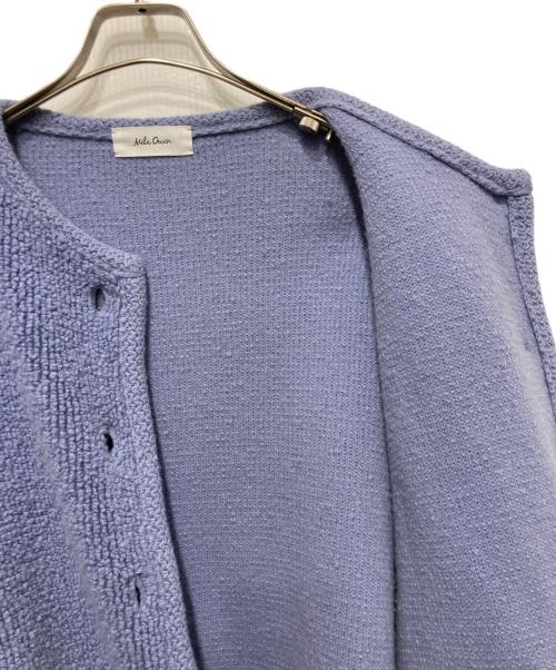 Mila Owen（ミラオーウェン）Mila Owen (ミラオーウェン) パイル編みショート丈金釦ニットジャケット ブルー サイズ:1の古着・服飾アイテム