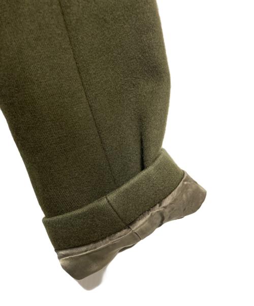 sacai（サカイ）sacai (サカイ) ベルトメルトンダブルコート オリーブグリーン サイズ:1の古着・服飾アイテム