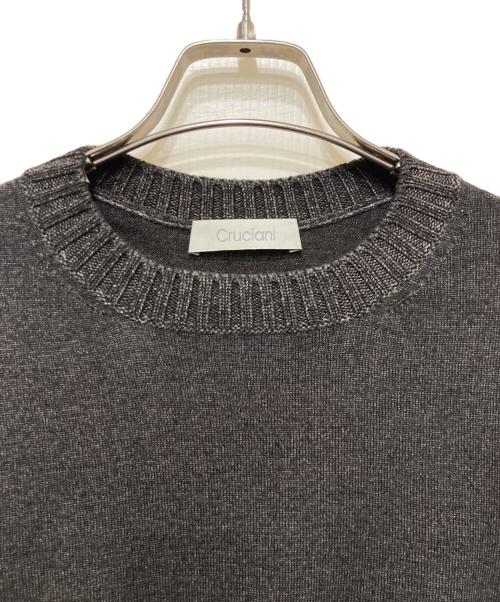 Cruciani（クルチアーニ）CRUCIANI (クルチアーニ) ウールクルーネックニット グレー サイズ:46の古着・服飾アイテム