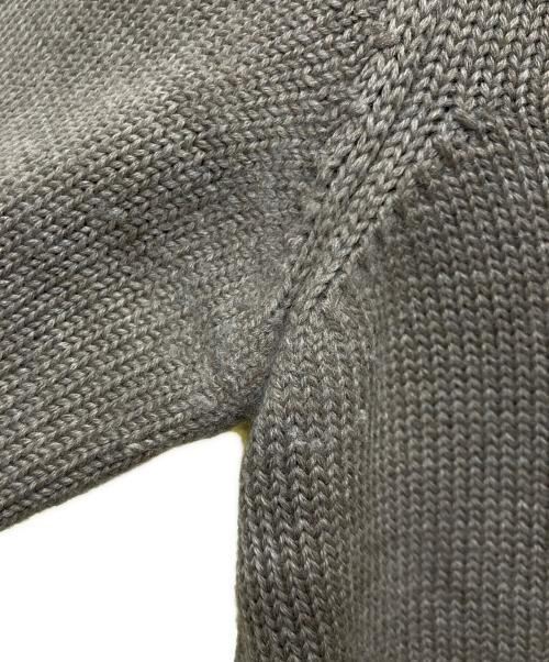 Zanone（ザノーネ）Zanone (ザノーネ) ウールクルーネックニット グレージュ サイズ:46の古着・服飾アイテム