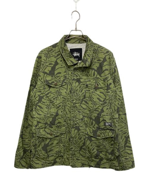 stussy（ステューシー）stussy (ステューシー) リーフカモミリタリージャケット オリーブ サイズ:Ｍの古着・服飾アイテム