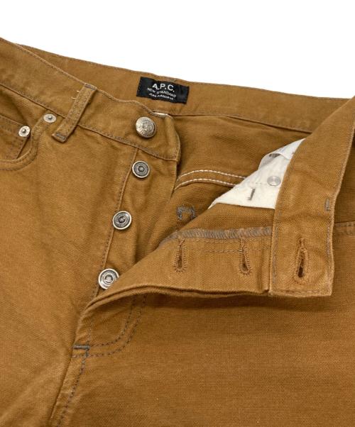 A.P.C.（アーペーセー）A.P.C. (アーペーセー) CarHartt (カーハート) コラボニュースタンダードパンツ ブラウン サイズ:30の古着・服飾アイテム