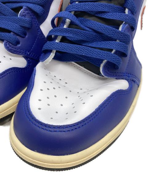 NIKE（ナイキ）NIKE (ナイキ) エア ジョーダン 1 レトロ ハイ OG ブルー×ホワイト サイズ:US10.5の古着・服飾アイテム
