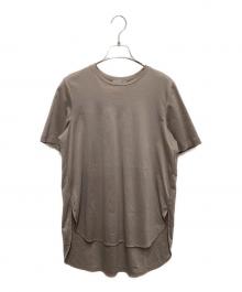 theory luxe（セオリーリュクス）の古着「シャツテールTトップス」｜ベージュ