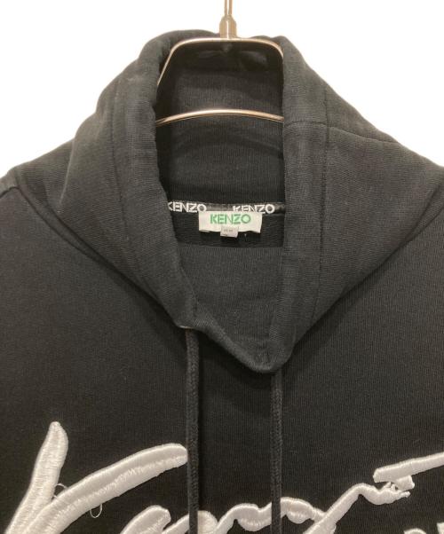 KENZO（ケンゾー）KENZO (ケンゾー) 刺繍デザインハイネックスウェット ブラック サイズ:XSの古着・服飾アイテム