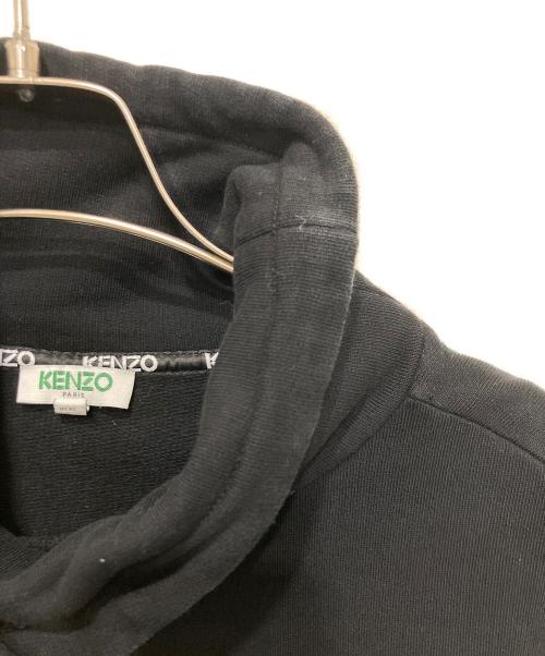 KENZO（ケンゾー）KENZO (ケンゾー) 刺繍デザインハイネックスウェット ブラック サイズ:XSの古着・服飾アイテム