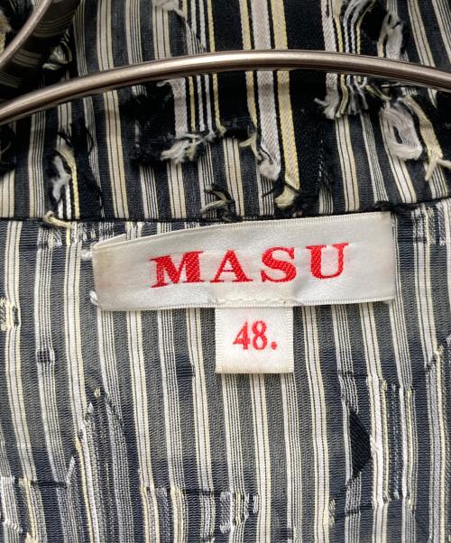 masu（エムエーエスユー）masu (エムエーエスユー) スターモチーフシャツジャケット ブラック サイズ:48の古着・服飾アイテム