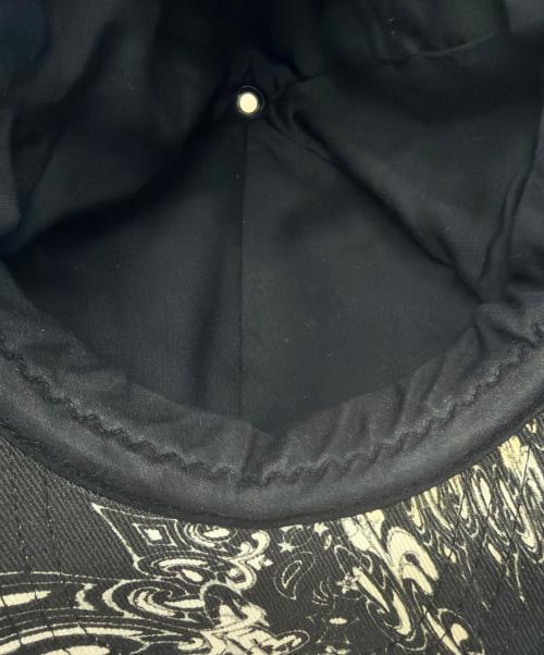 masu（エムエーエスユー）MASU (エムエーエスユー) NOZOMI KUROKAWA (ノゾミ クロカワ) マーブルバンダナキャップ ブラック サイズ:なしの古着・服飾アイテム