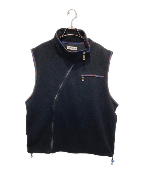 TTT MSW（ティー）TTT MSW (ティー) パイピングフリースベスト/Piping fleece vest ブラック サイズ:Mの古着・服飾アイテム