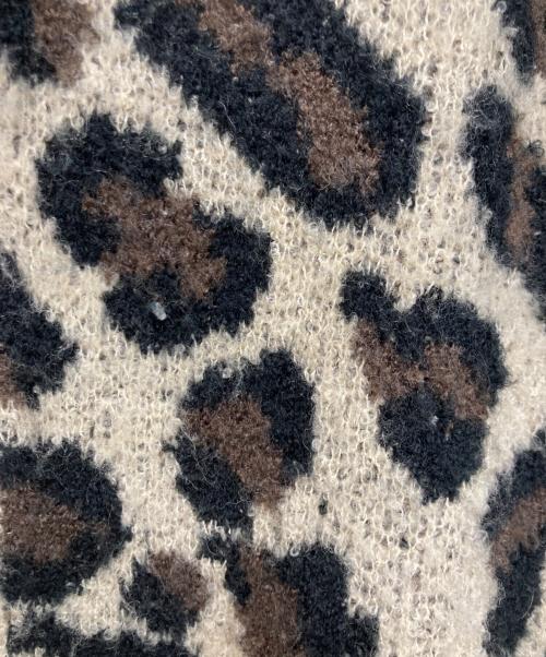 TTT MSW（ティー）TTT MSW (ティー) レオパードニットカーディガン ベージュ サイズ:Ｍの古着・服飾アイテム