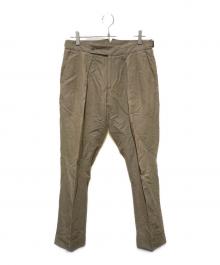 BERWICH×Distinction（ベルウィッチ×ディスティンクション）の古着「コットンリネン2タックスラックス」｜ベージュ