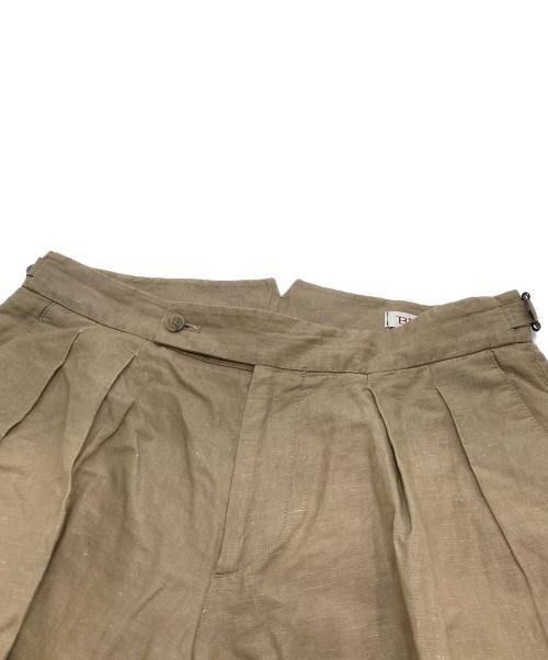 BERWICH（ベルウィッチ）BERWICH (ベルウィッチ) DISTINCTION (ディスティンクション) コットンリネン2タックスラックス ベージュ サイズ:02（46）の古着・服飾アイテム