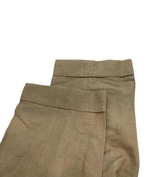 BERWICH（ベルウィッチ）BERWICH (ベルウィッチ) DISTINCTION (ディスティンクション) コットンリネン2タックスラックス ベージュ サイズ:02（46）の古着・服飾アイテム