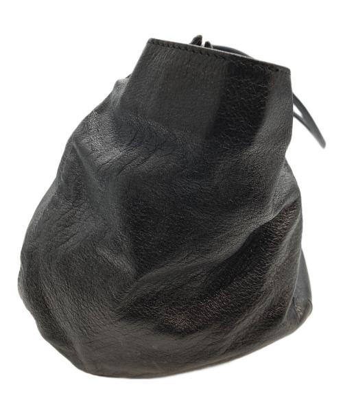 MIU MIU（ミュウミュウ）MIU MIU (ミュウミュウ) アーカイブ横長レザーボストンバッグ ブラックの古着・服飾アイテム