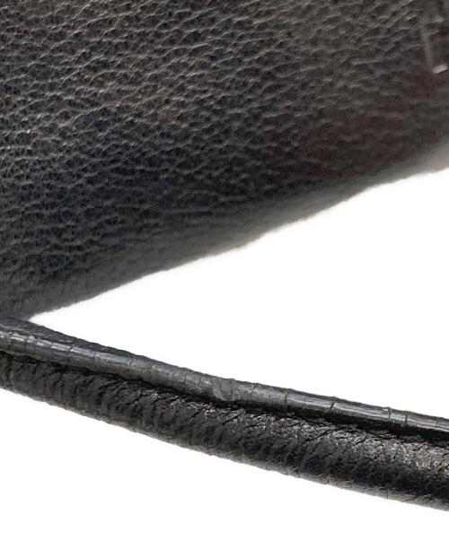 MIU MIU（ミュウミュウ）MIU MIU (ミュウミュウ) アーカイブ横長レザーボストンバッグ ブラックの古着・服飾アイテム