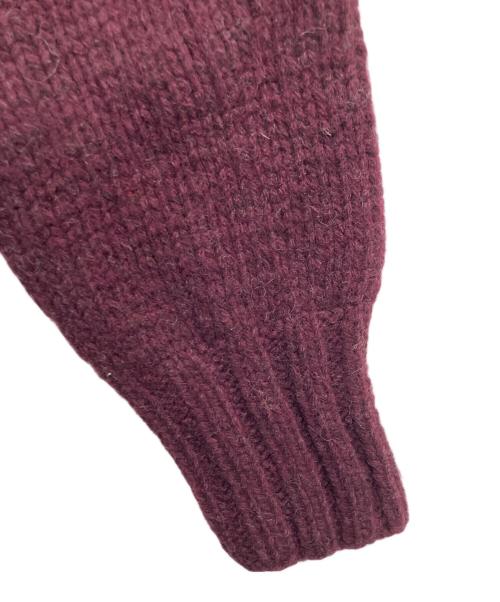 POLO RALPH LAUREN（ポロ・ラルフローレン）POLO RALPH LAUREN (ポロ・ラルフローレン) ダック&ドッグ ハンドニットセーター ボルドー サイズ:Ｍの古着・服飾アイテム