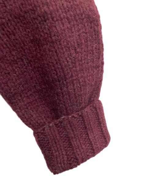 POLO RALPH LAUREN（ポロ・ラルフローレン）POLO RALPH LAUREN (ポロ・ラルフローレン) ダック&ドッグ ハンドニットセーター ボルドー サイズ:Ｍの古着・服飾アイテム