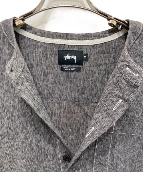 stussy（ステューシー）stussy (ステューシー) プルオーバーシャツ グレー サイズ:Ｍの古着・服飾アイテム