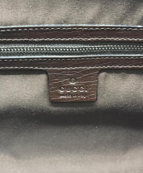 GUCCI（グッチ）GUCCI (グッチ) バンブーミニボストンバッグ ベージュ×ブラウンの古着・服飾アイテム