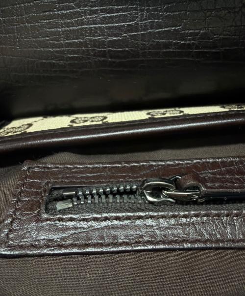 GUCCI（グッチ）GUCCI (グッチ) バンブーミニボストンバッグ ベージュ×ブラウンの古着・服飾アイテム