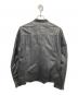 BLACK LABEL CRESTBRIDGE (ブラックレーベル クレストブリッジ) シープレザーシングルライダースジャケット ブラック サイズ:Ｍ：10000円
