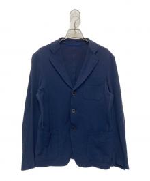 TOMORROW LAND（トゥモローランド）の古着「コットンシルク鹿の子テーラードジャケット」｜ネイビー