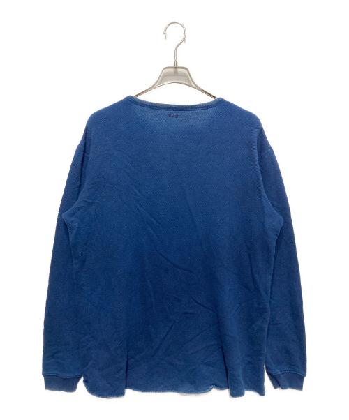 Porter Classic（ポータークラシック）Porter Classic (ポータークラシック) フレンチサーマルクルーネックカットソー インディゴ サイズ:Ｍの古着・服飾アイテム