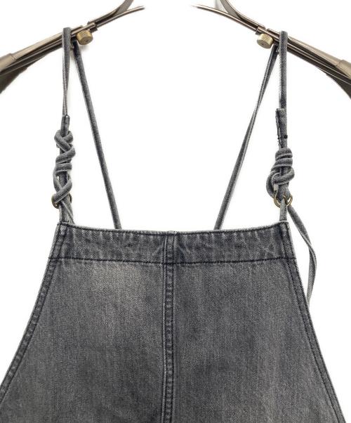 Whim Gazette（ウィムガゼット）Whim Gazette (ウィムガゼット) コットンヘンプデニムオールインワン グレー サイズ:Ｍの古着・服飾アイテム