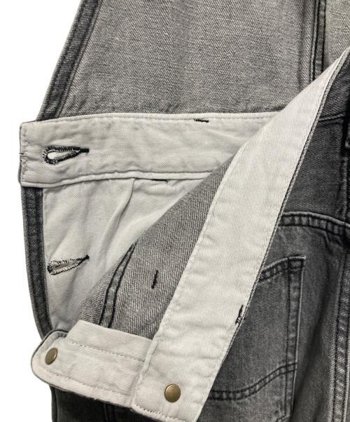 Whim Gazette（ウィムガゼット）Whim Gazette (ウィムガゼット) コットンヘンプデニムオールインワン グレー サイズ:Ｍの古着・服飾アイテム