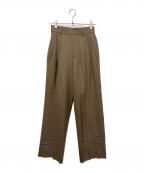 AEWEN MATOPHイウエン マトフ）の古着「3タックスラックス」｜ブラウン