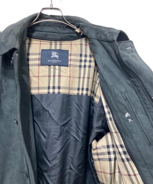 BURBERRY LONDON（バーバリーロンドン）BURBERRY LONDON (バーバリーロンドン) ダウンライナー付フーデッドコート ブラック サイズ:LLの古着・服飾アイテム