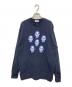 Araki Yuu（アラキユウ）の古着「顔プリントスウェット」｜ネイビー