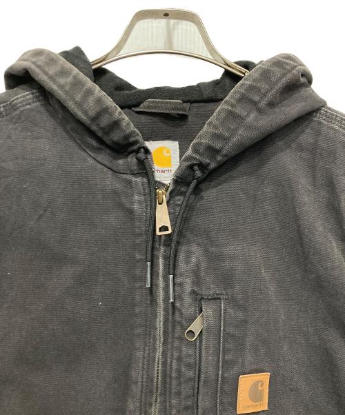 CarHartt（カーハート）CarHartt (カーハート) ダックフーディーベスト ブラック サイズ:XLの古着・服飾アイテム