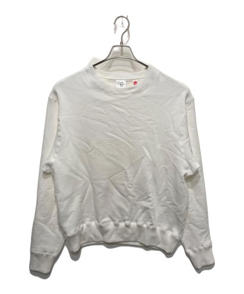 Cotton Research Club（コットンリサーチクラブ）COTTON RESEARCH CLUB (コットンリサーチクラブ) 14.0oz クルーネックスウェット ホワイト サイズ:Ｌの古着・服飾アイテム
