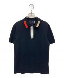 FRED PERRY×RAF SIMONS（フレッドペリー×ラフシモンズ）の古着「ハーフジップポロシャツ」｜ブラック
