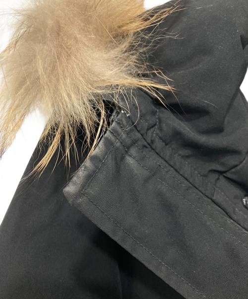 DANTON（ダントン）DANTON (ダントン) ファー付タッサーダウンコート ブラック サイズ:40の古着・服飾アイテム