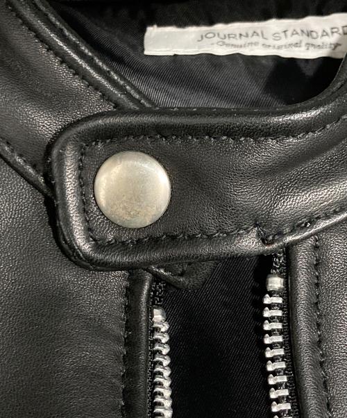 JOURNAL STANDARD（ジャーナルスタンダード）JOURNAL STANDARD (ジャーナルスタンダード) ラムレザーシングルライダースジャケット ブラック サイズ:Sの古着・服飾アイテム