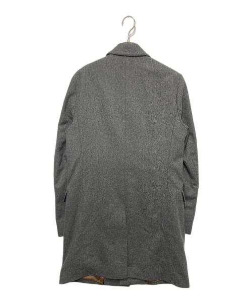 HUGO BOSS（ヒューゴ ボス）HUGO BOSS (ヒューゴ ボス) ウールチェスターコート グレー サイズ:46の古着・服飾アイテム