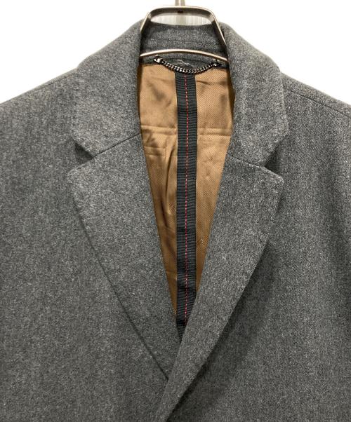HUGO BOSS（ヒューゴ ボス）HUGO BOSS (ヒューゴ ボス) ウールチェスターコート グレー サイズ:46の古着・服飾アイテム
