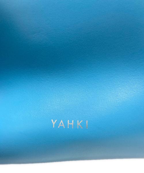 YAHKI（ヤーキ）YAHKI (ヤーキ) SOFT W FACE ドロストショルダーバッグ スカイブルーの古着・服飾アイテム