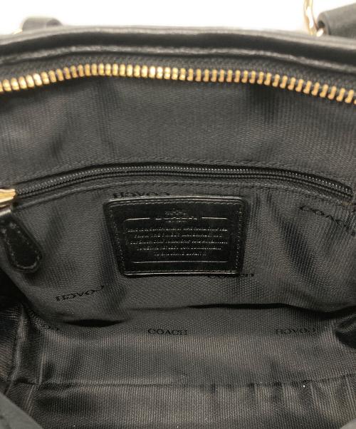 COACH（コーチ）COACH (コーチ) ミニノリータ サッチェル ギャザー2wayショルダーバッグ ブラック サイズ:なしの古着・服飾アイテム