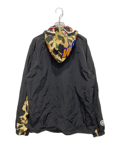 A BATHING APE（アベイシングエイプ）A BATHING APE (アベイシングエイプ) 1stカモ シャークフーディージャケット ブラック サイズ:Ｍの古着・服飾アイテム