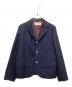 BEAMS BOY（ビームスボーイ）の古着「ポリエステル ウール 3ボタン ブレザー」｜ネイビー